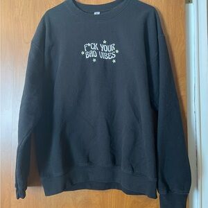 Gildan Black Crewneck with Bold Statement